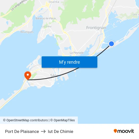 Port De Plaisance to Iut De Chimie map