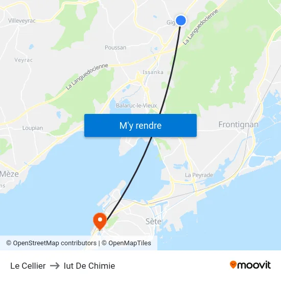 Le Cellier to Iut De Chimie map