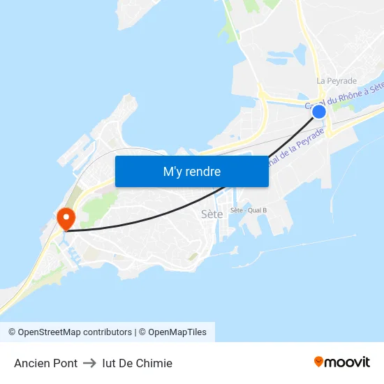 Ancien Pont to Iut De Chimie map