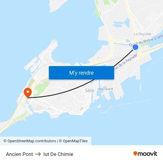Ancien Pont to Iut De Chimie map