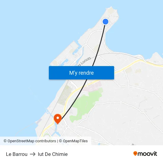 Le Barrou to Iut De Chimie map