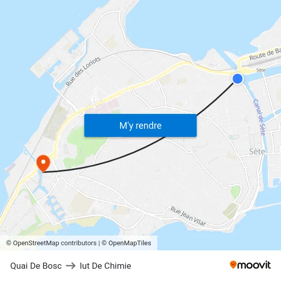 Quai De Bosc to Iut De Chimie map