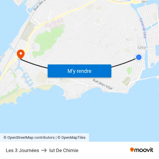 Les 3 Journées to Iut De Chimie map