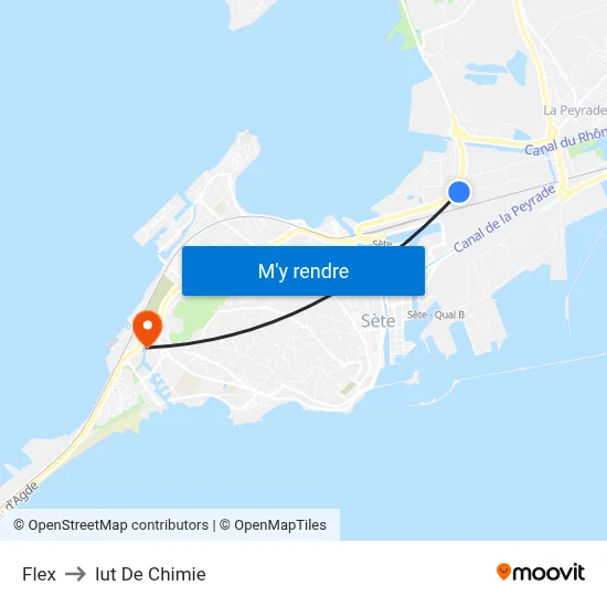 Flex to Iut De Chimie map