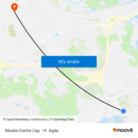 Musée Centre Cap to Agde map