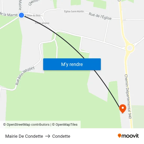 Mairie De Condette to Condette map