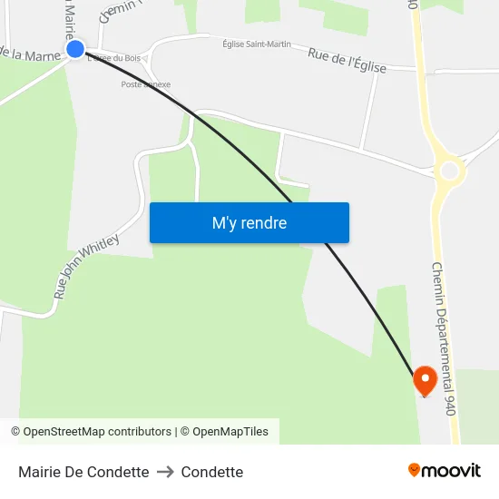 Mairie De Condette to Condette map