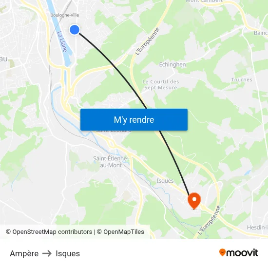 Ampère to Isques map