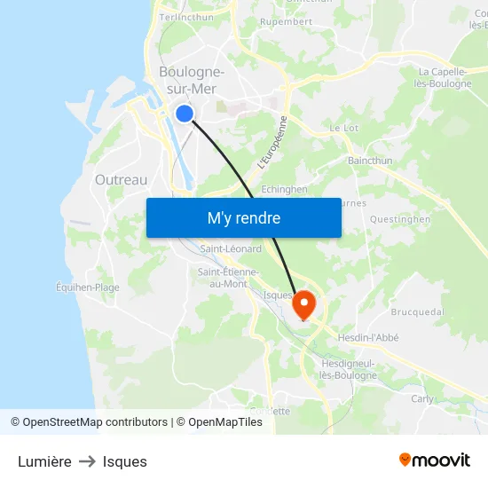 Lumière to Isques map