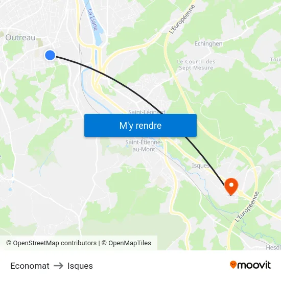 Economat to Isques map