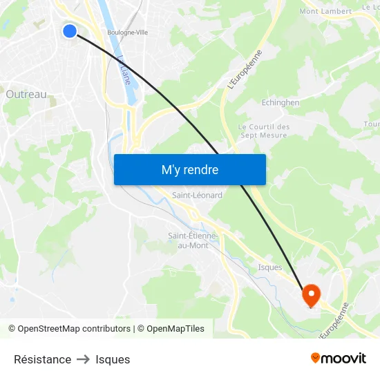 Résistance to Isques map