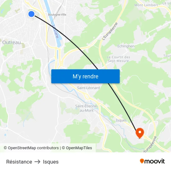 Résistance to Isques map