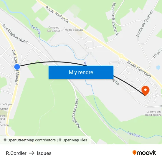 R.Cordier to Isques map