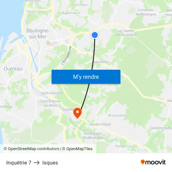 Inquétrie 7 to Isques map