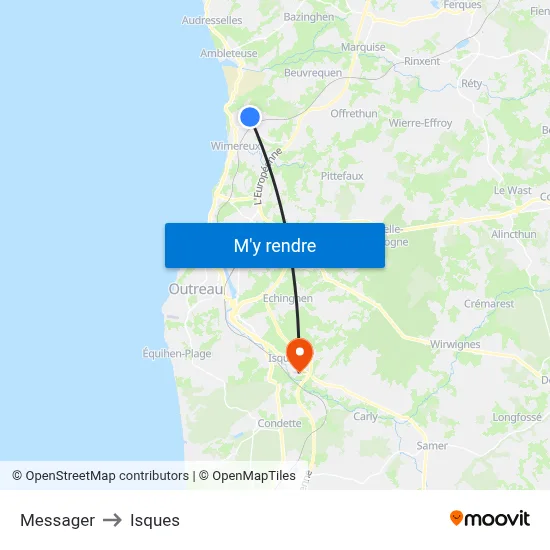 Messager to Isques map