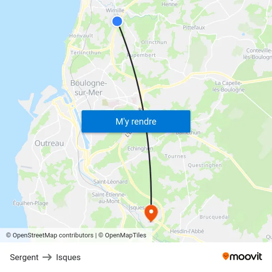 Sergent to Isques map