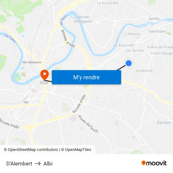 D'Alembert to Albi map