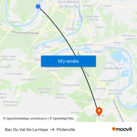 Bac Du Val-De-La-Haye to Pinterville map