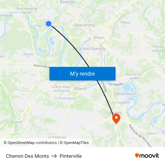 Chemin Des Monts to Pinterville map