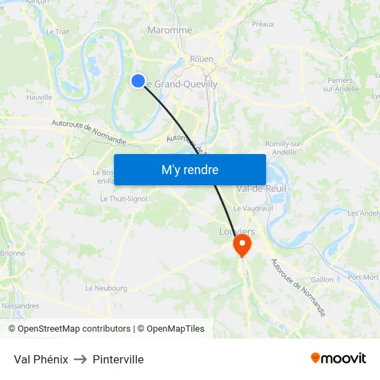 Val Phénix to Pinterville map