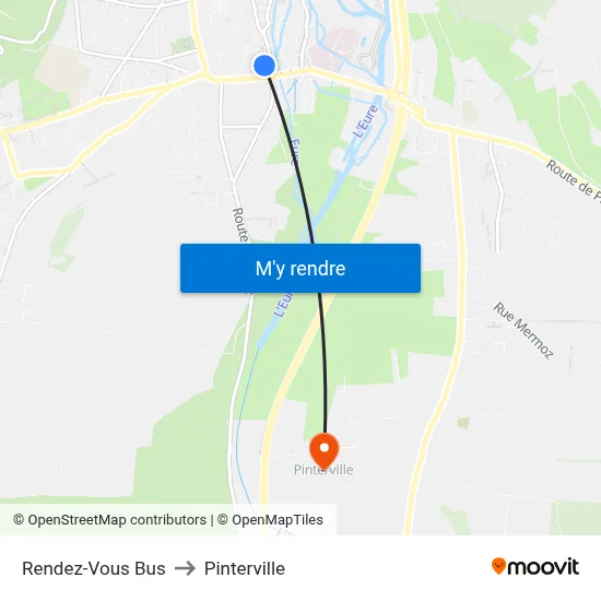 Rendez-Vous Bus to Pinterville map