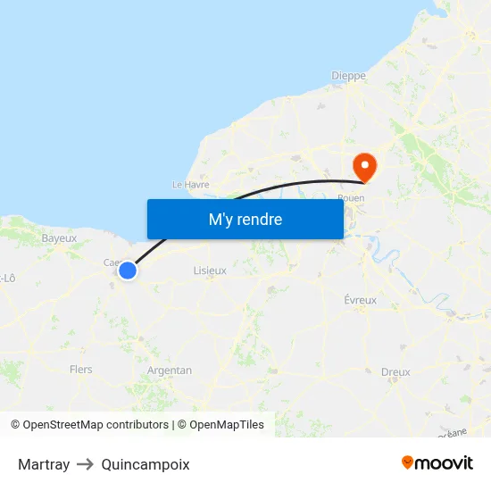 Martray to Quincampoix map