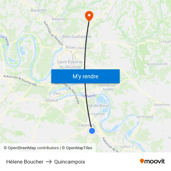Hélene Boucher to Quincampoix map