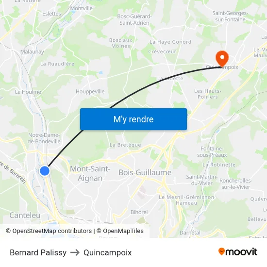 Bernard Palissy to Quincampoix map
