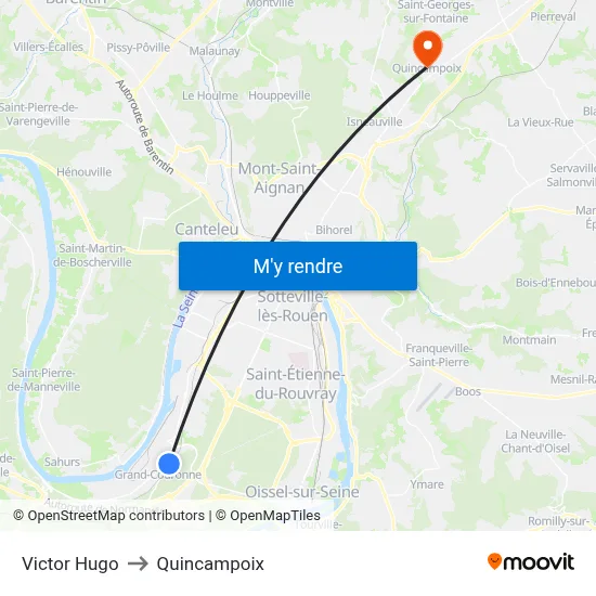 Victor Hugo to Quincampoix map