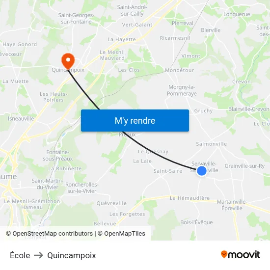 École to Quincampoix map