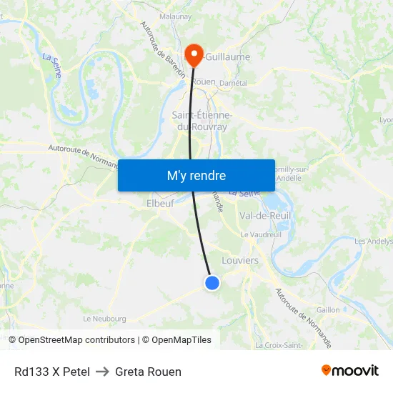 Rd133 X Petel to Greta Rouen map