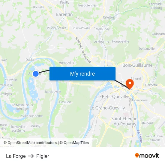 La Forge to Pigier map