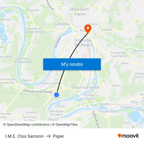 I.M.E. Clos Samson to Pigier map