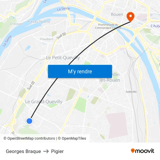 Georges Braque to Pigier map