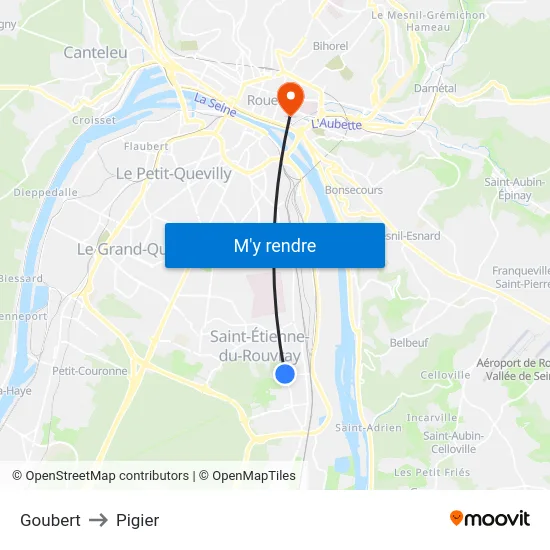 Goubert to Pigier map