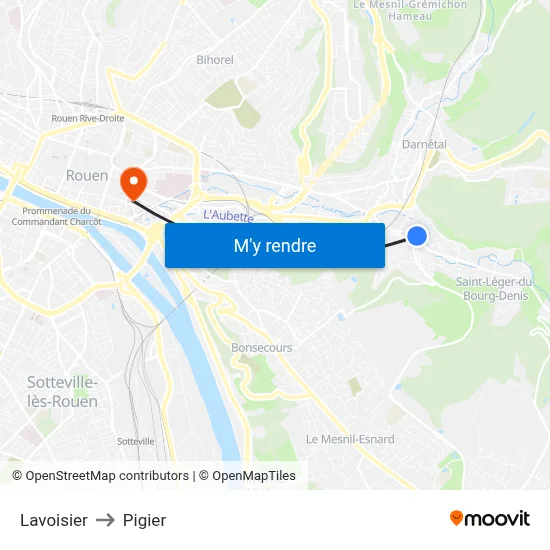 Lavoisier to Pigier map