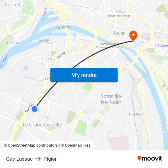 Gay-Lussac to Pigier map