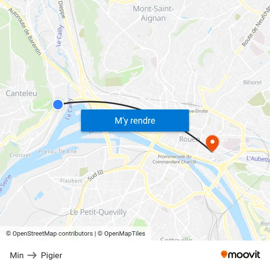 Min to Pigier map
