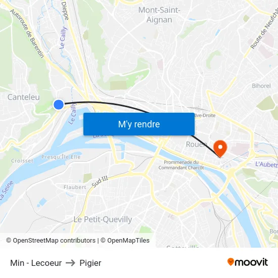 Min - Lecoeur to Pigier map