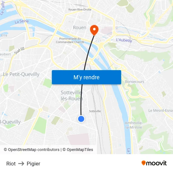 Riot to Pigier map