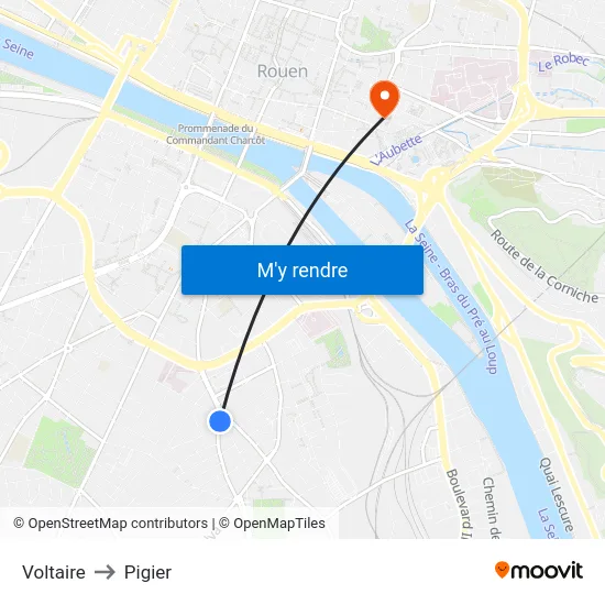 Voltaire to Pigier map