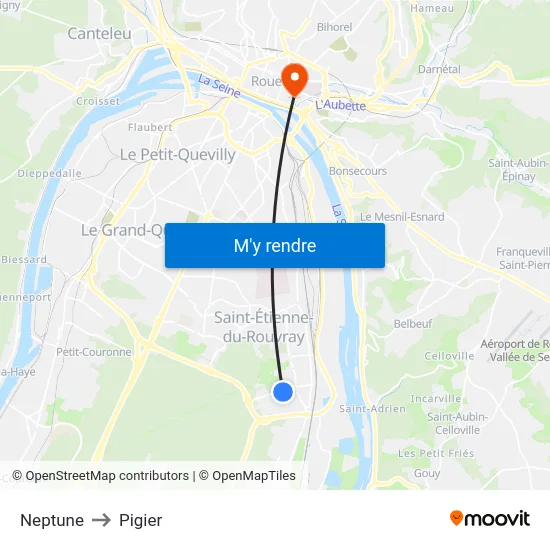 Neptune to Pigier map