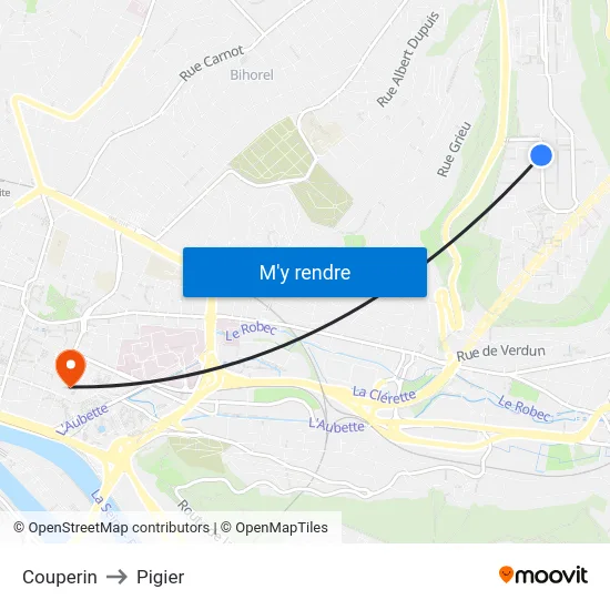 Couperin to Pigier map