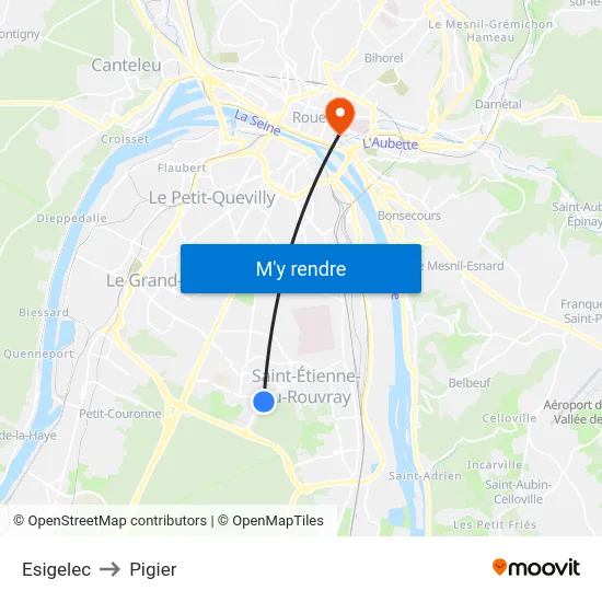Esigelec to Pigier map