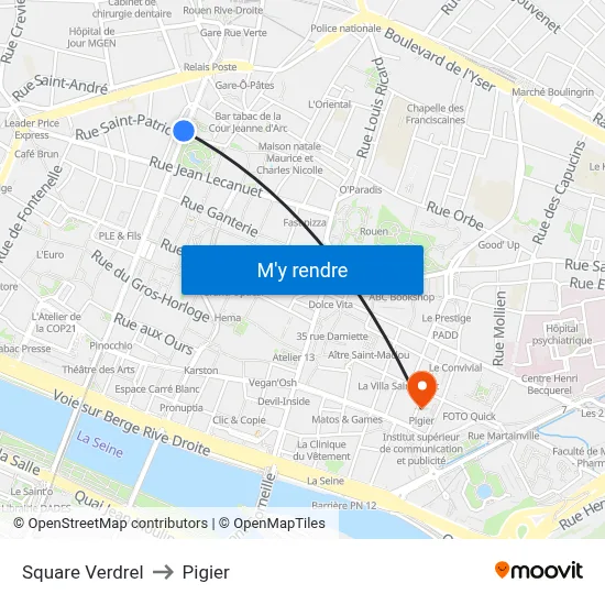 Square Verdrel to Pigier map
