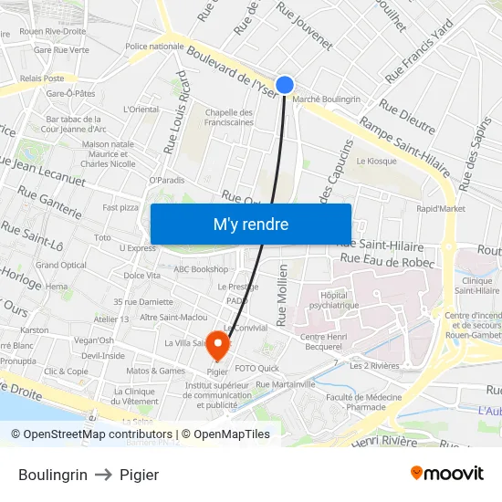 Boulingrin to Pigier map