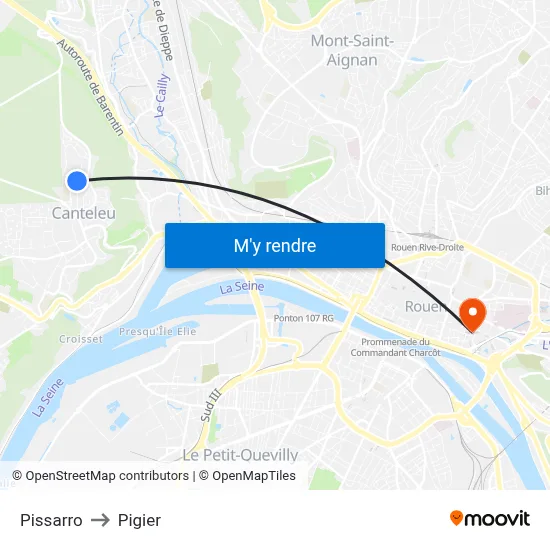 Pissarro to Pigier map