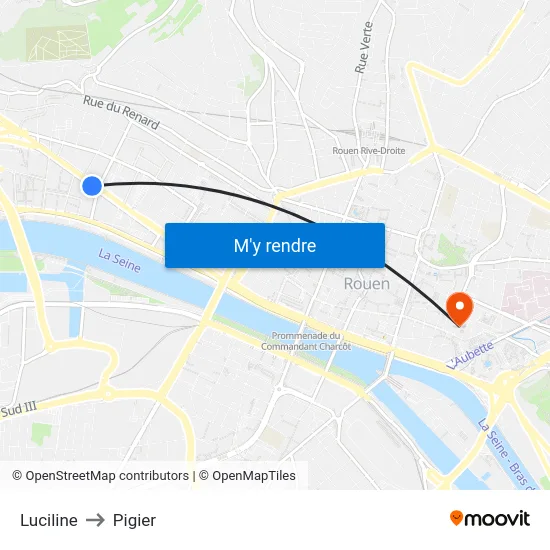 Luciline to Pigier map