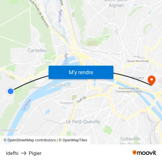 Idefhi to Pigier map