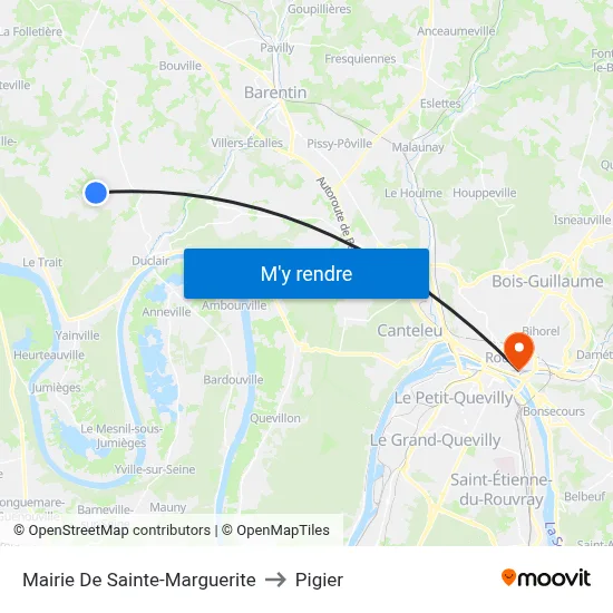 Mairie De Sainte-Marguerite to Pigier map